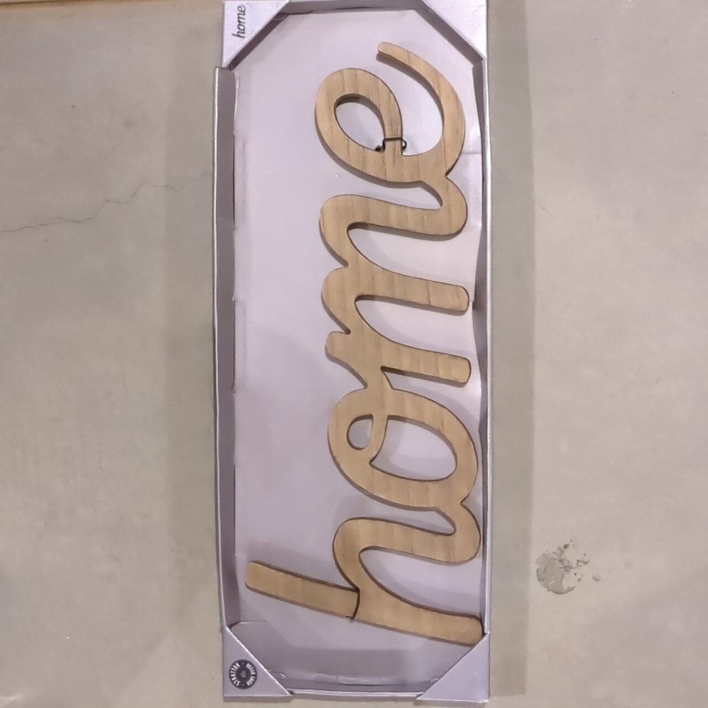 "home" wooden wall decor